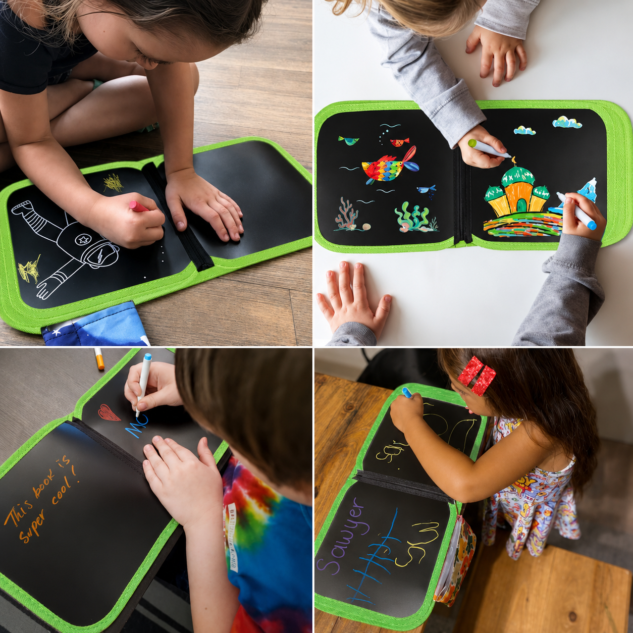 Kids Erasable Doodle Book